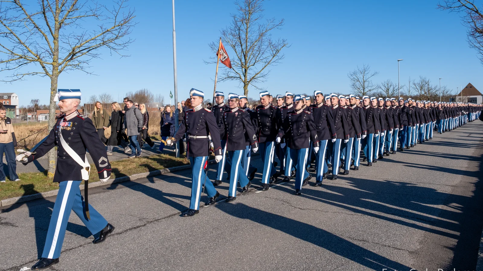 Den Kongelige Livgarde gæster Nyborg til Blå Fest den 1. november