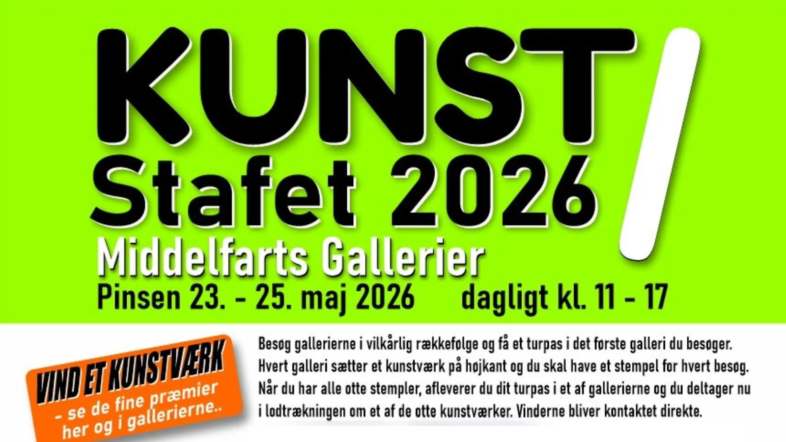 Udforsk otte gallerier i Middelfart til Kunst Stafet i pinsen