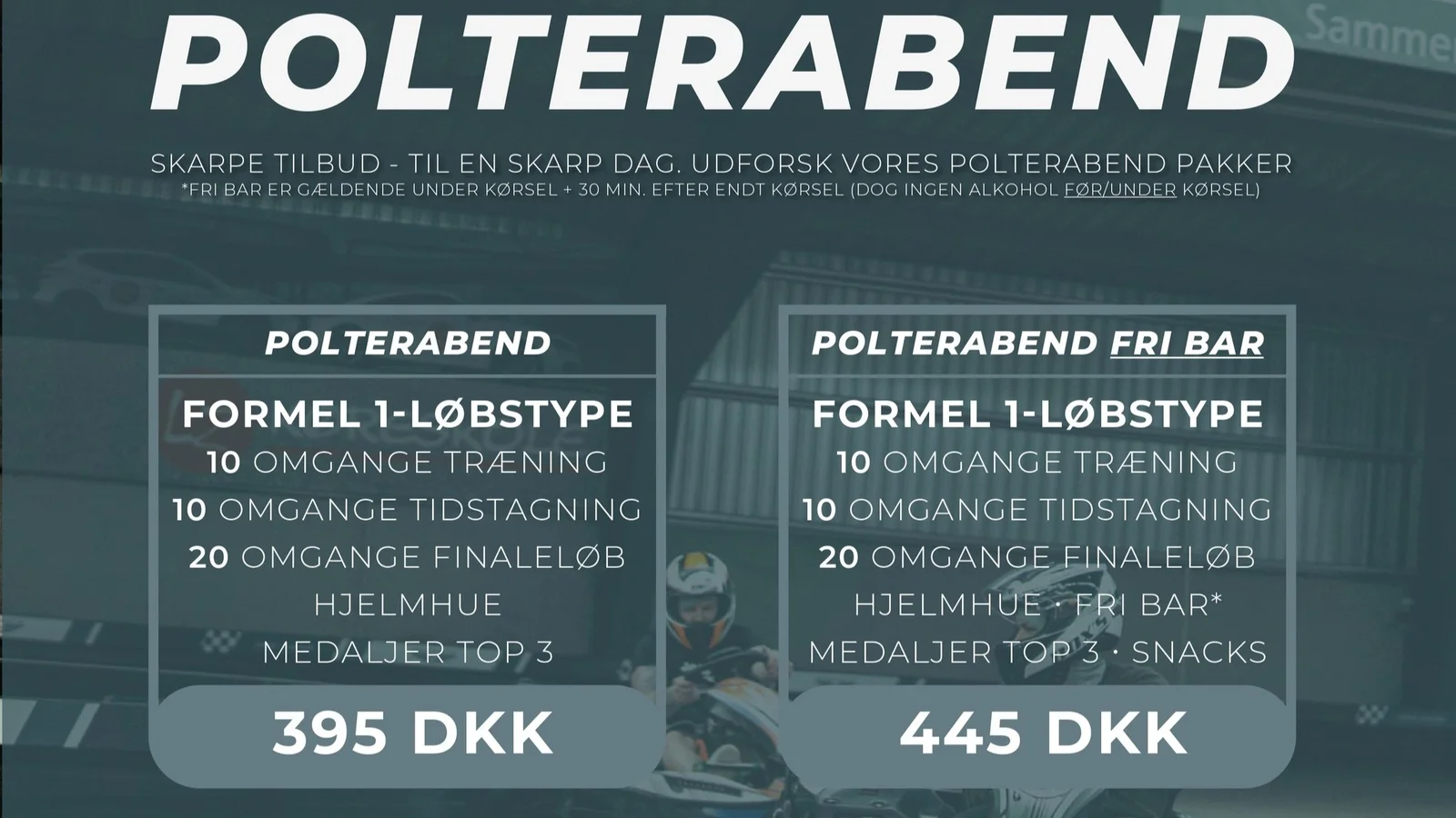 Polterabend med fart på i Odense Gokart Hal