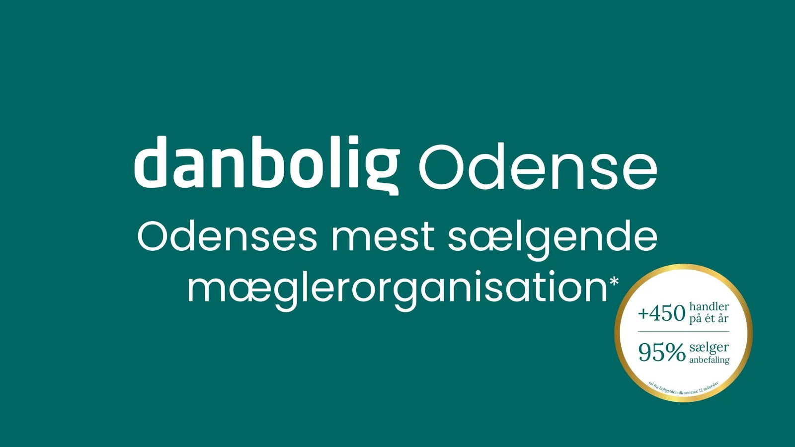 Alle danbolig Odense-afdelinger har nu 5-stjerner på sælgeranbefaling på Boligsiden.dk