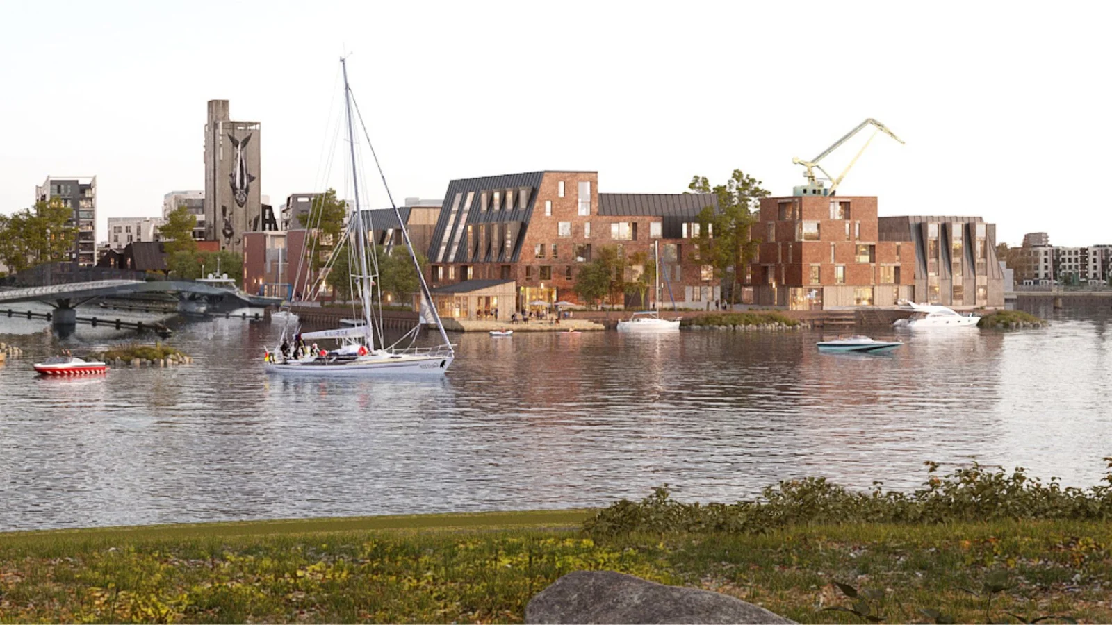 Ny bydelsudviklingsplan skal gøre Odense indre havn til en levende, grøn og sammenhængende bydel