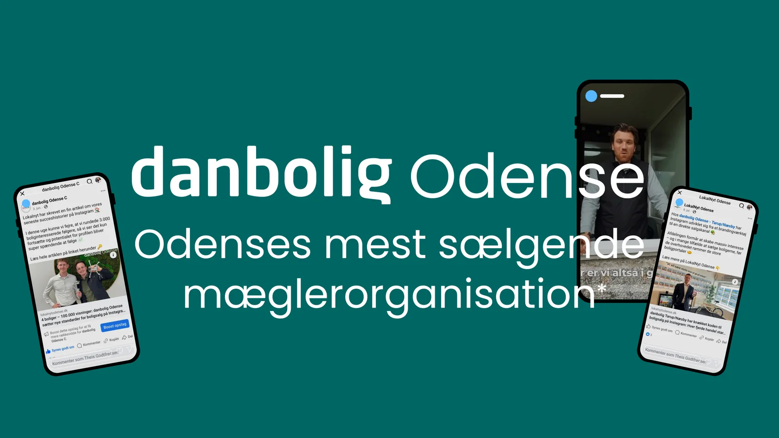 danbolig Odense med stor succes på Instagram: Over 7.000 følgere og boligsalg via video