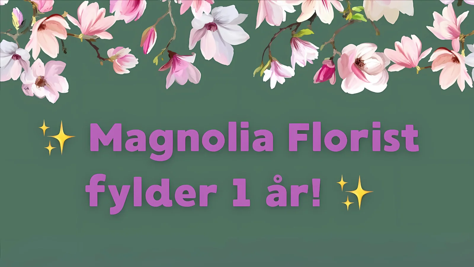 Magnolia Florist markerer fødselsdag med konkurrence