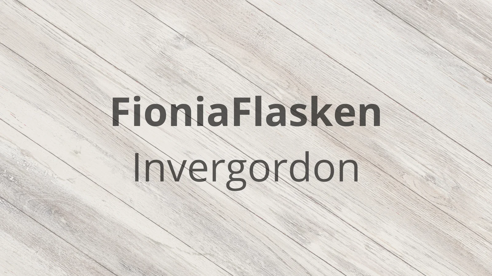 FioniaFlasken tilbyder lige nu fadandele af en Invergordon Single Grain 15 års whisky