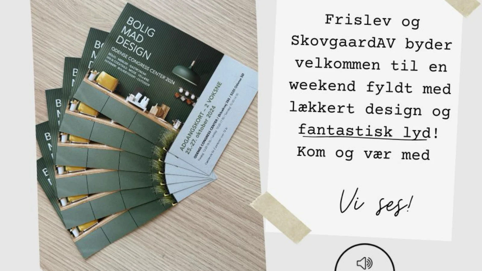 Trænger du til ny lyd i hjemmet? Mød SkovgaardAV til bolig- og livsstilsmessen BOLIG MAD DESIGN