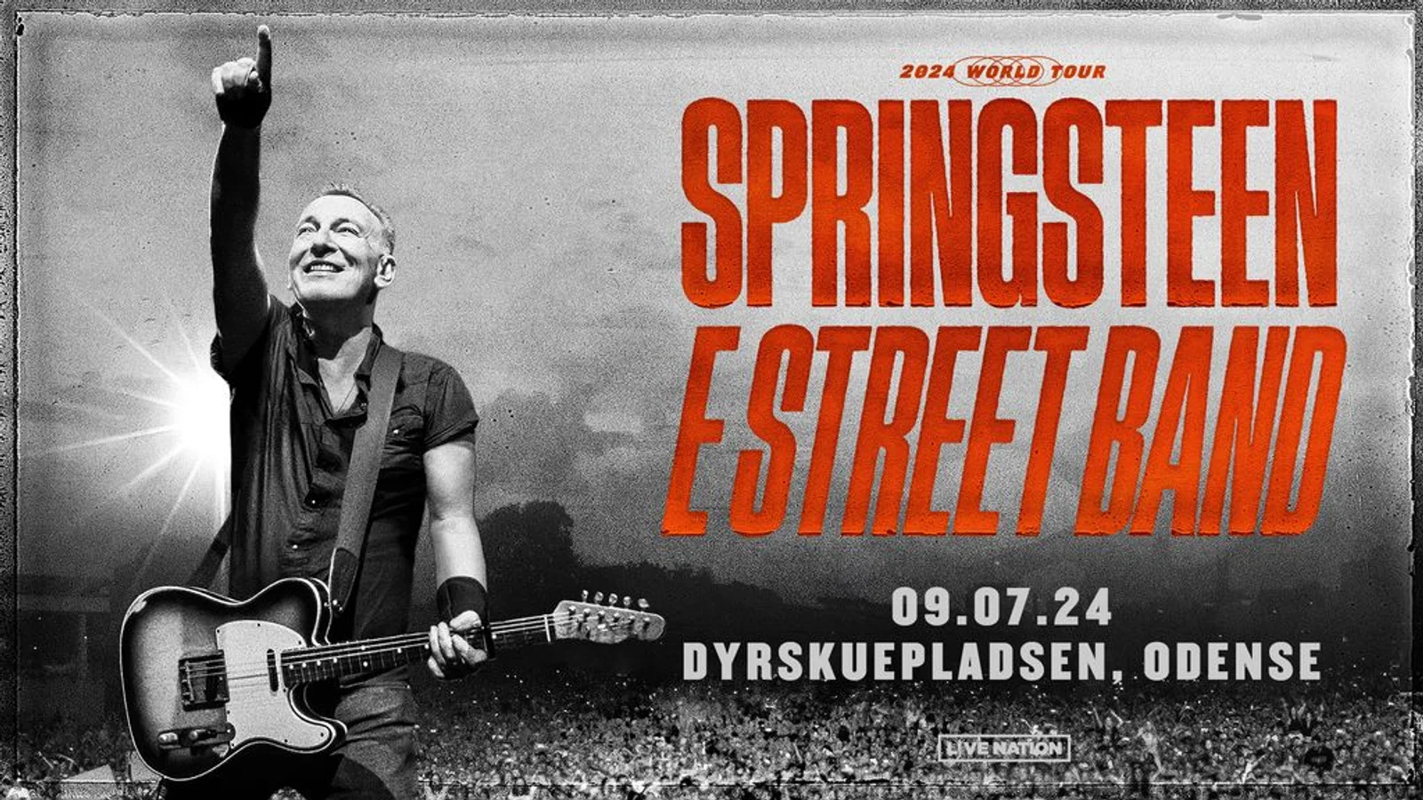 BRUCE SPRINGSTEEN AND E STREET BAND KOMMER TIL ODENSE PÅ DERES 2024 WORLD TOUR