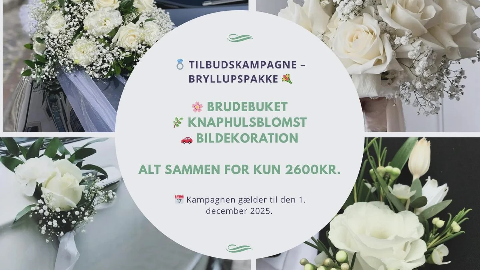 Magnolia Florist gør bryllupsdagen nemmere med nyt pakketilbud