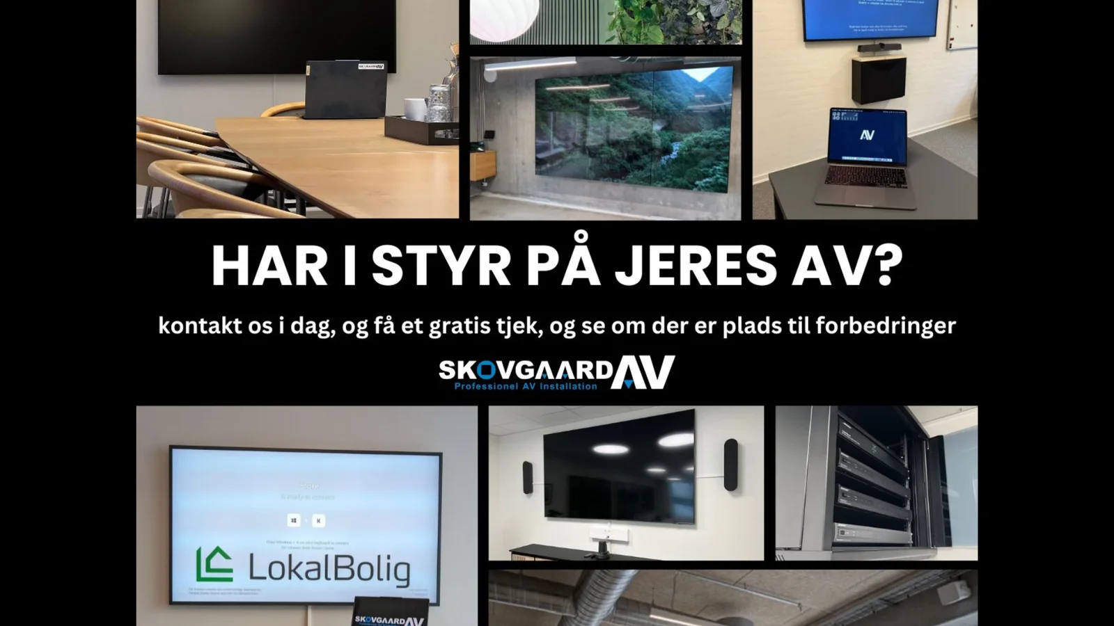 Driller teknikken? Netop nu tilbyder SkovgaardAV en gratis gennemgang af jeres løsninger