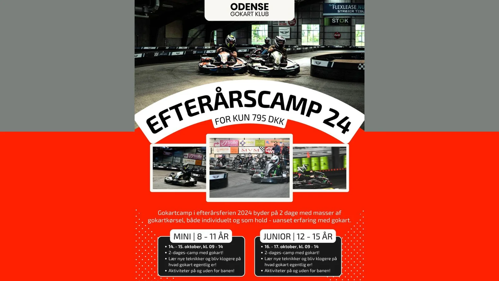 Kom på efterårscamp hos Odense Gokart Klub