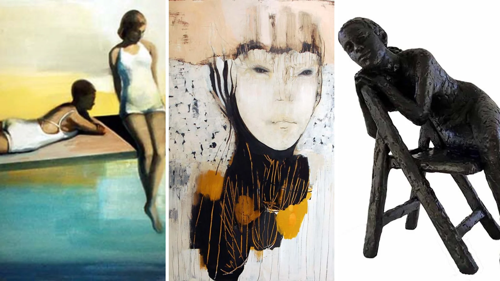 Fernisering af ny udstilling hos Gallerie Rasmus med Linda Horn, Maise Corral og Lone Osmann
