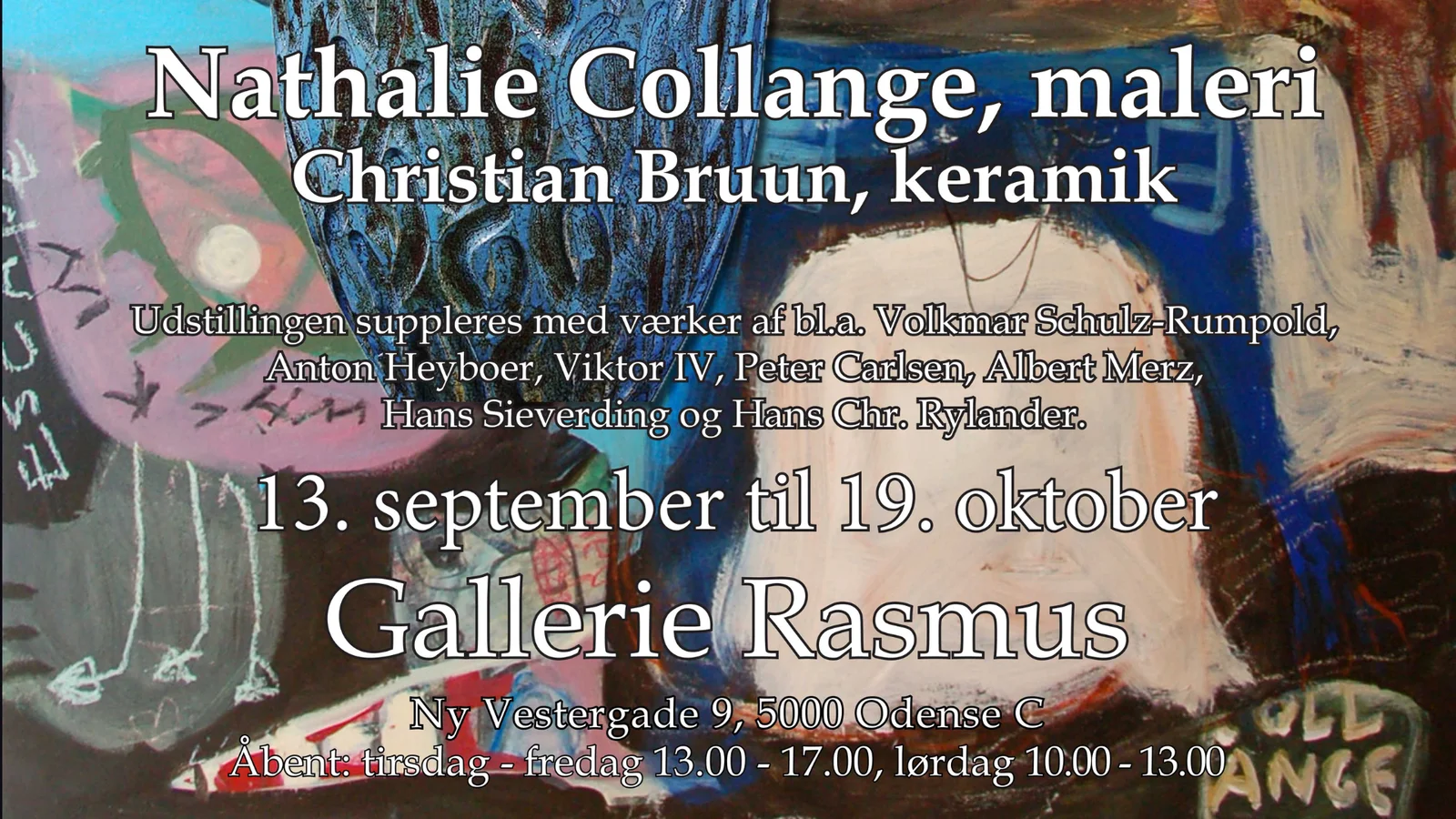 Ny udstilling med Nathalie Collange og Christian Bruun hos Gallerie Rasmus