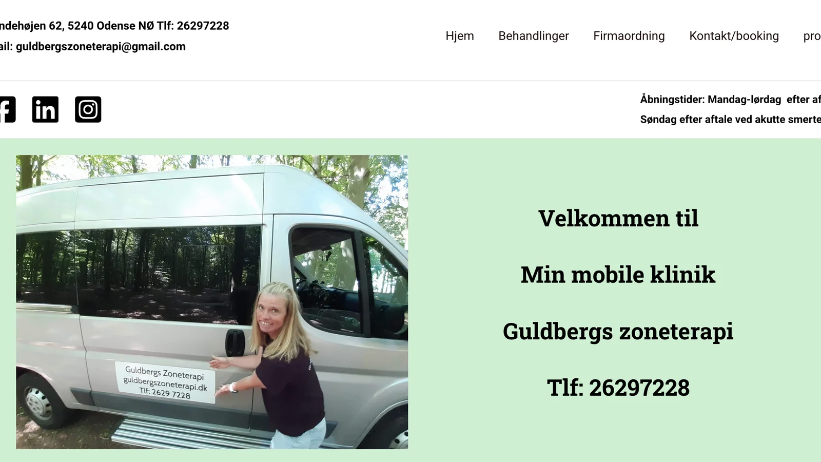 Guldbergs Zoneterapi har fået ny hjemmeside