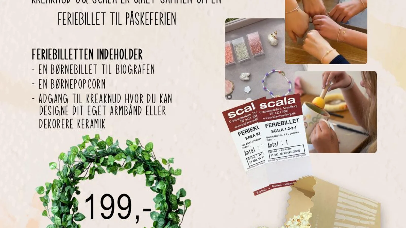 Mere film og krea - KreaKnud og Scala gentager succesen med feriebilletten