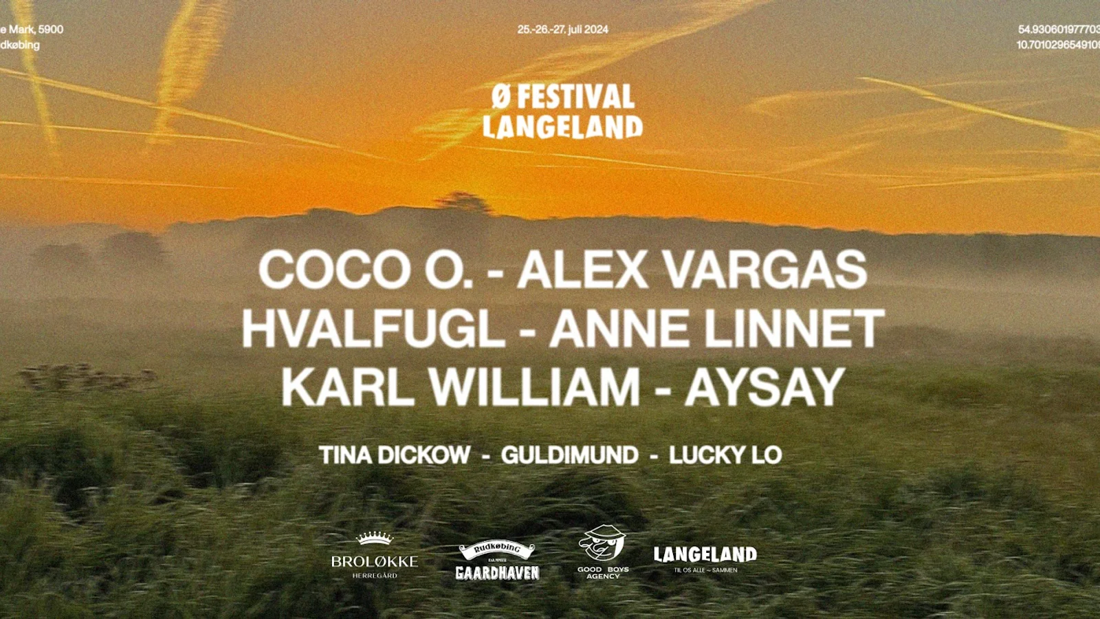Ø Festival - Langeland tilføjer seks nye navne til plakaten