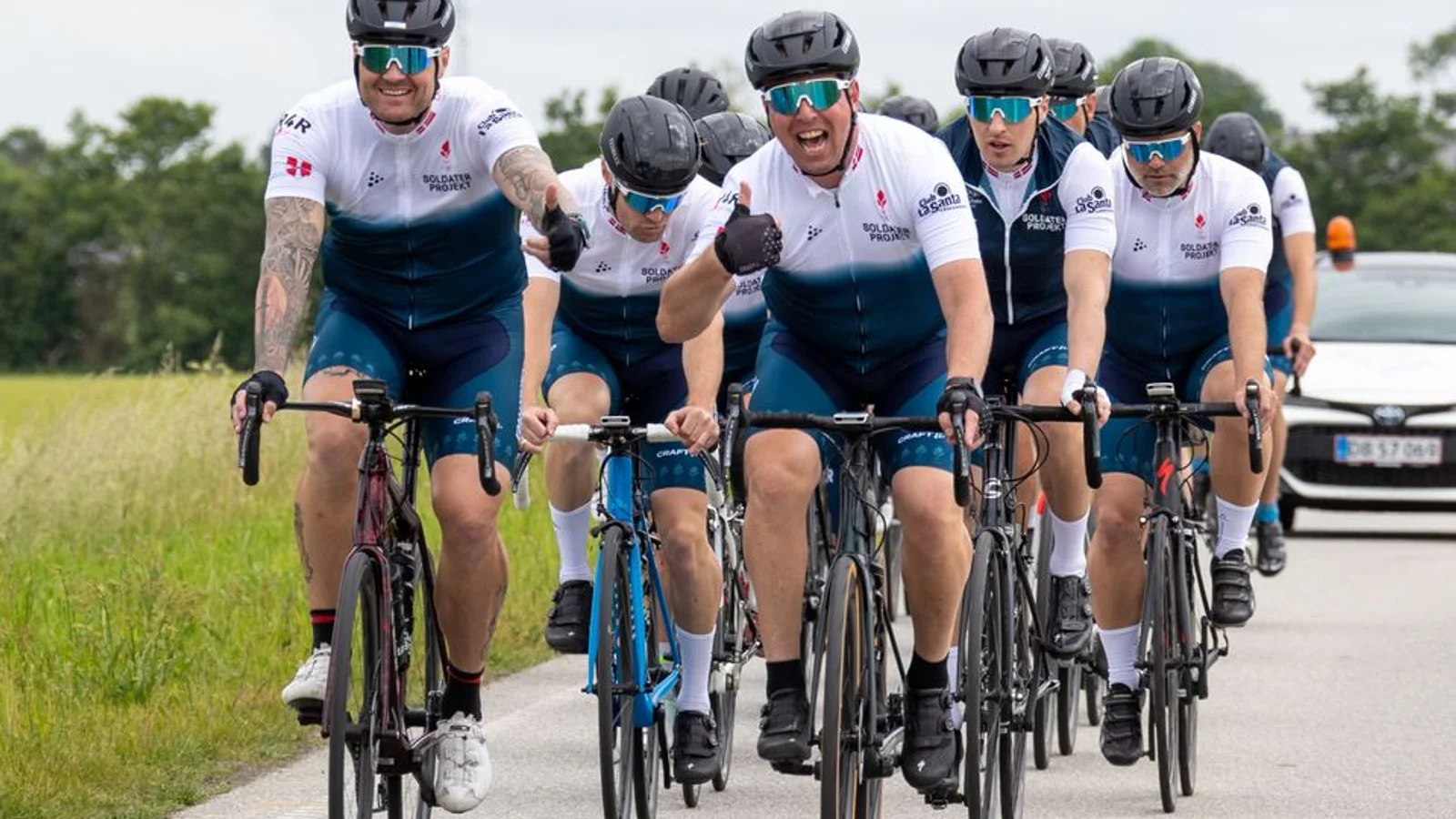 Skadede krigsveteraner cykler Danmark rundt