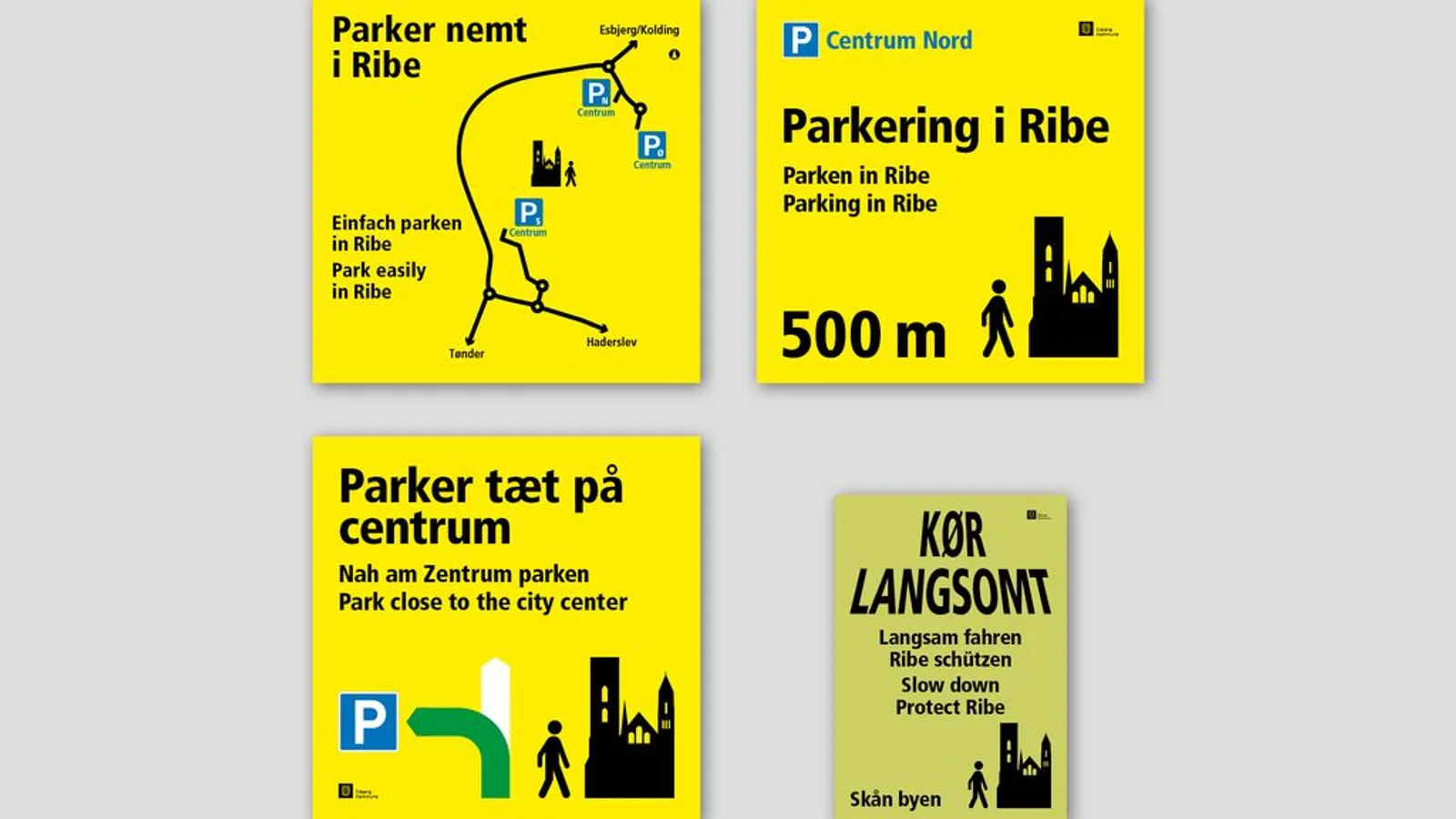 Sommerens skiltning i Ribe trykprøves