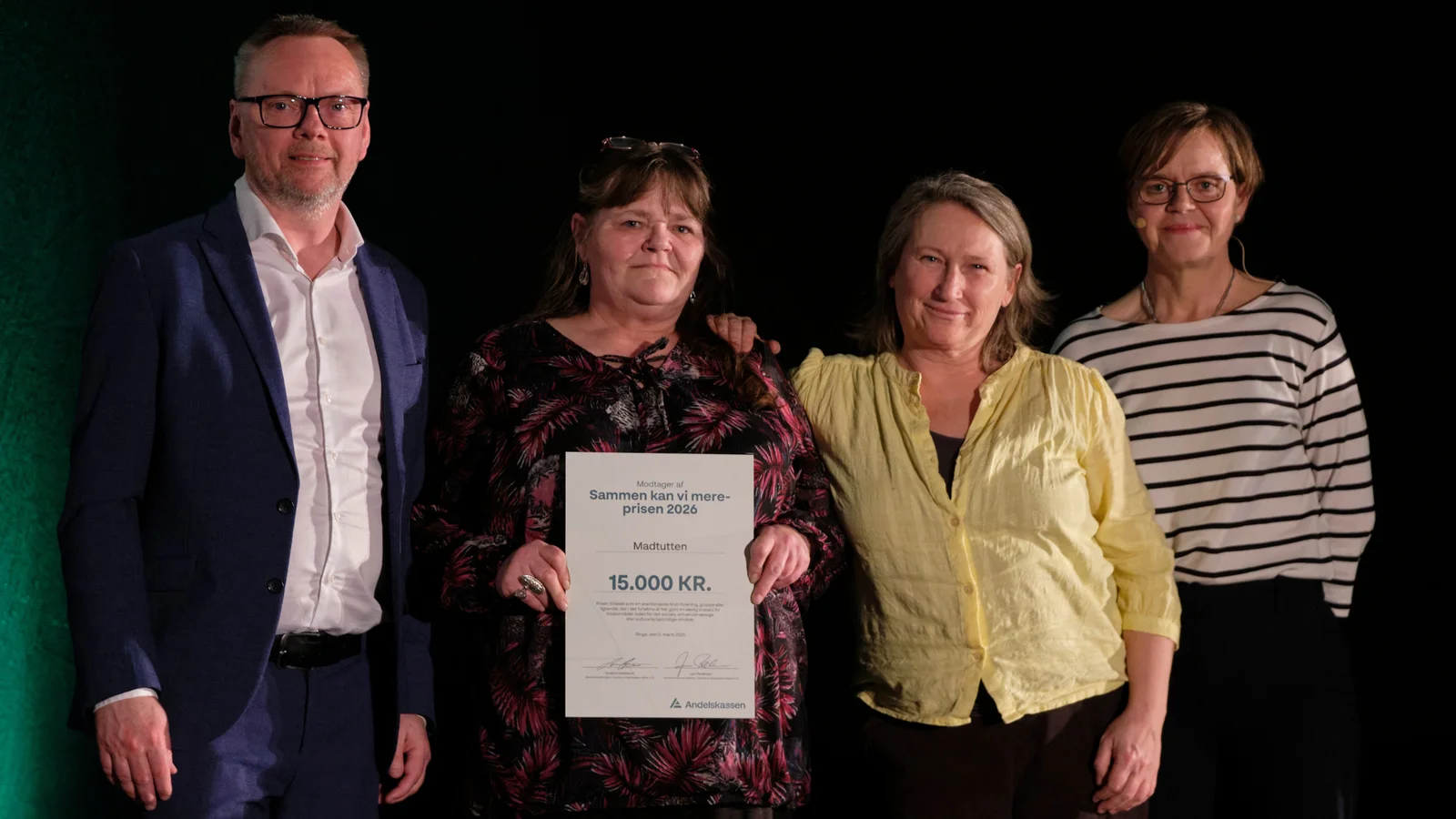 Madtutten Svendborg modtager pris på 15.000 kroner