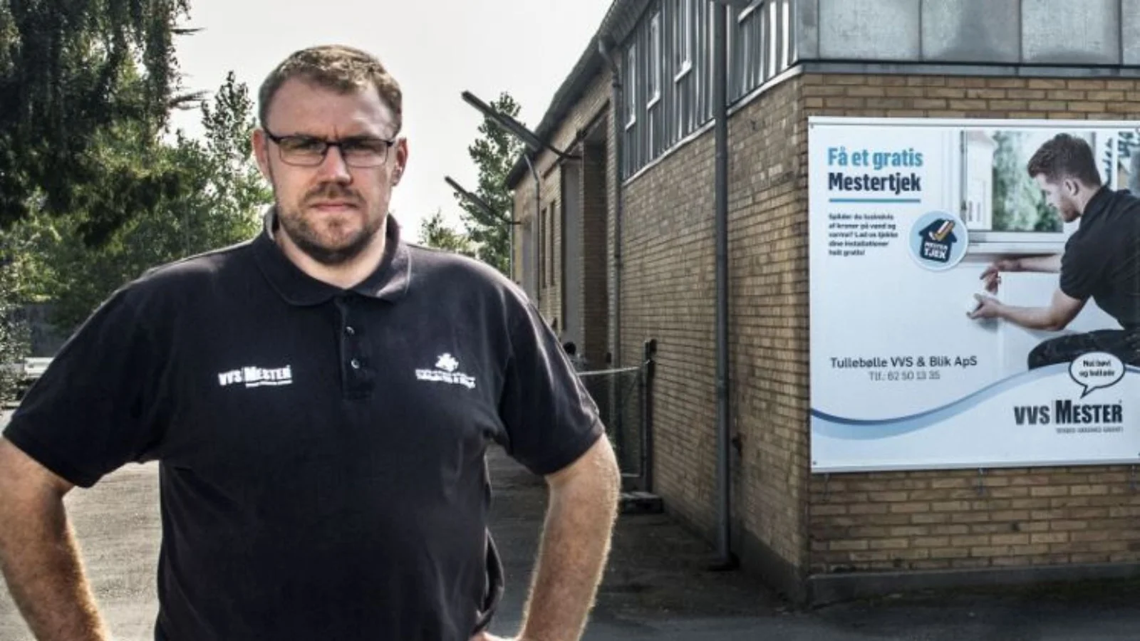 Morten fra Tullebølle VVS & Blik fylder rundt og inviterer til åbent hus