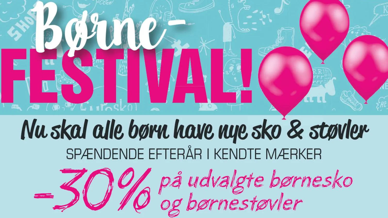 Stor børnefestival hos TOPS Nicoline Sko