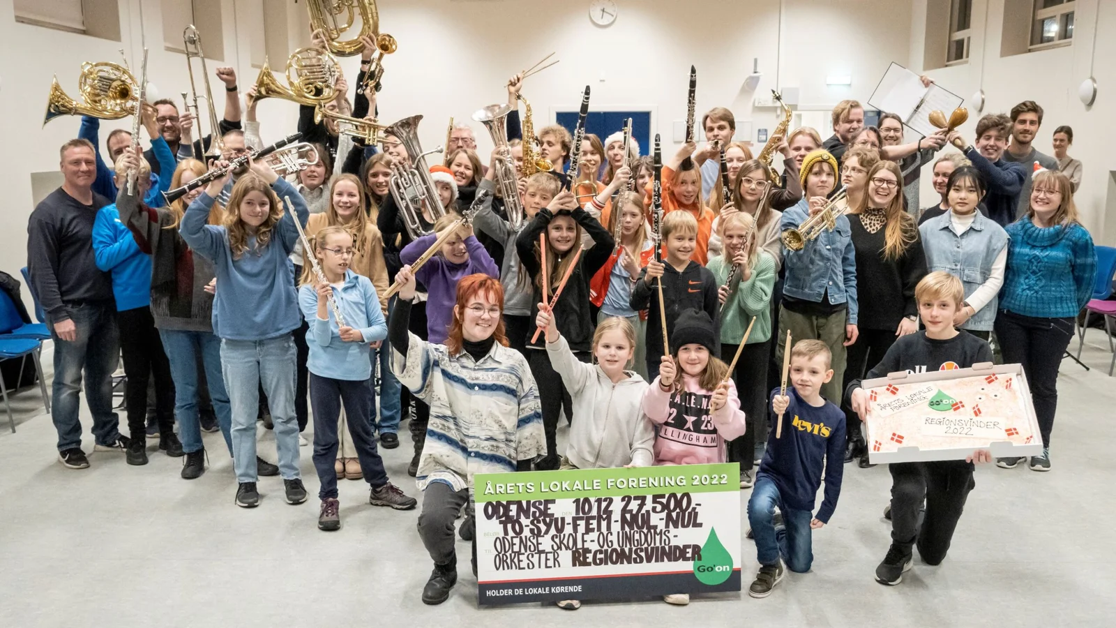 Odense Skole- og Ungdomsorkester modtager 27.500,- som Årets Lokale Forening