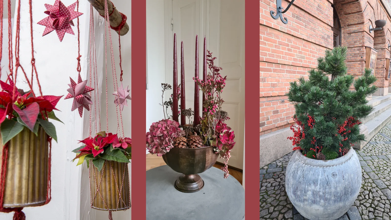 Skab julestemning på kontoret med dekorationer fra Charlotte Franke Floradesign