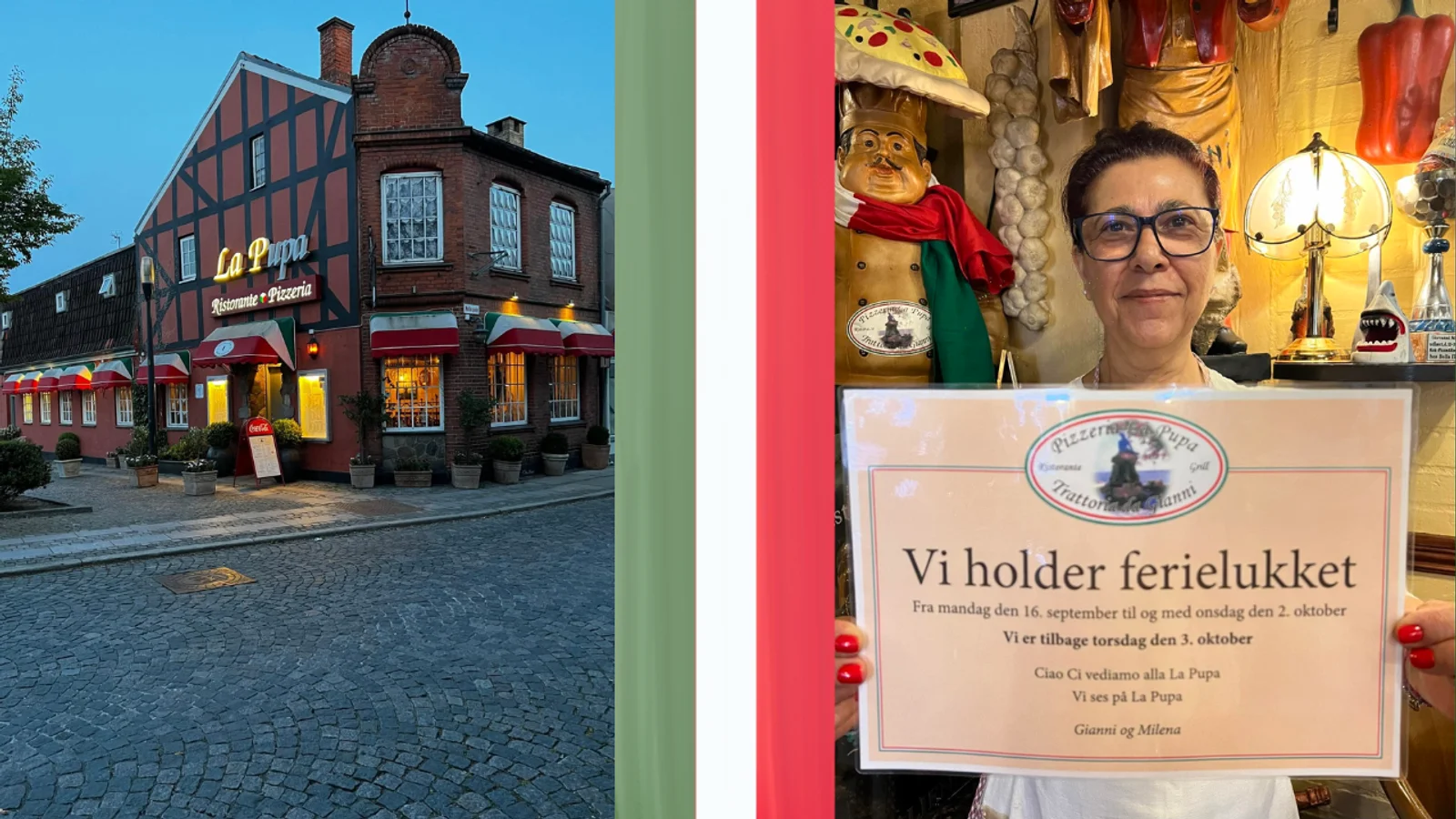 La Pupa holder ferielukket, mens de samler inspiration på Sicilien