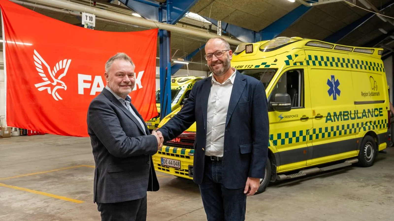 Falck indgår ny ambulancekontrakt med Region Syddanmark