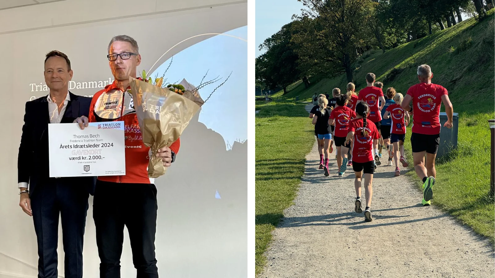 Thomas fra Fredericia Triathlon Team kåret som Årets Idrætsleder 2024