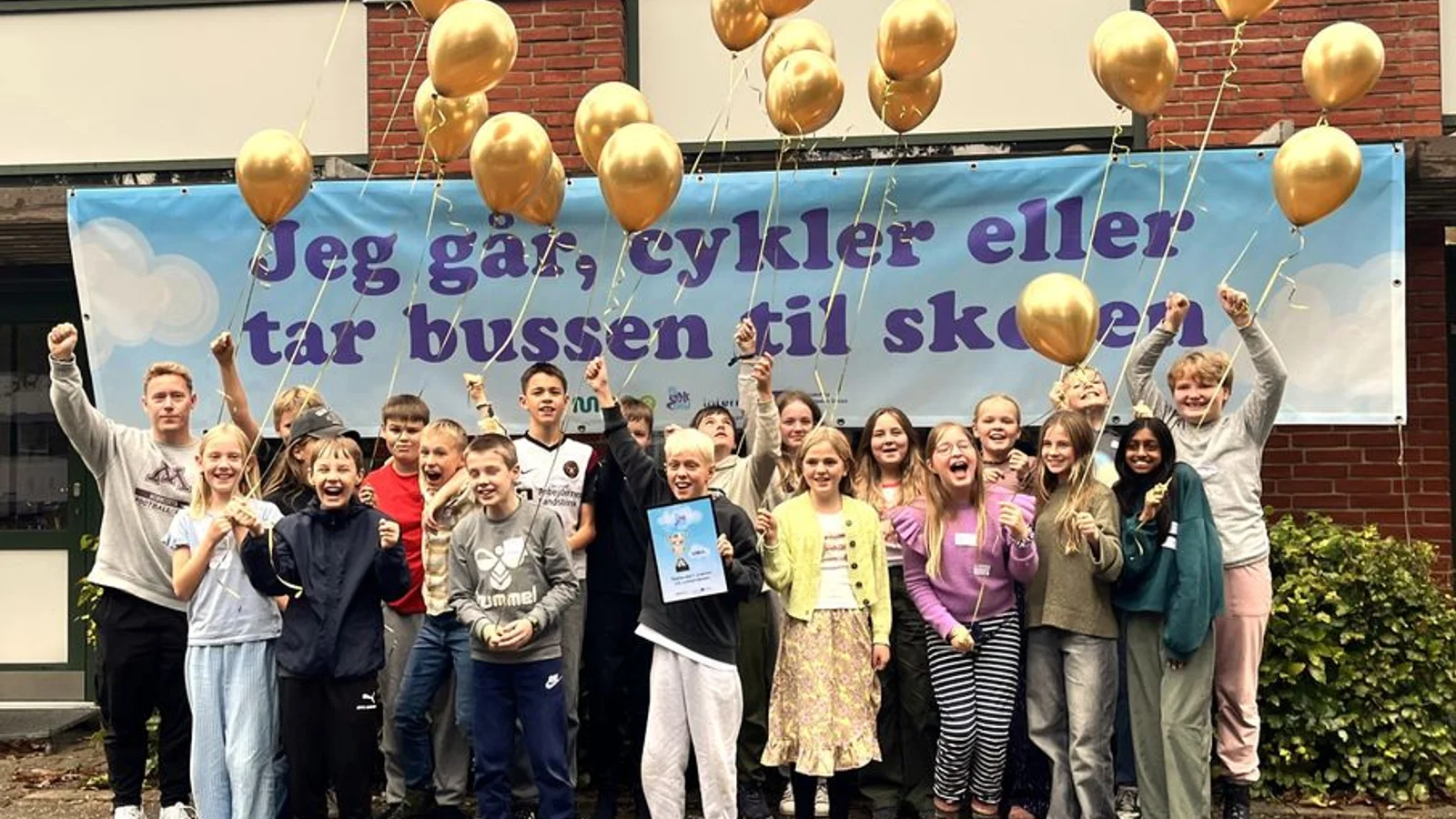 736 skolebørn har dystet om grøn transportadfærd. Nu er vinderen fundet