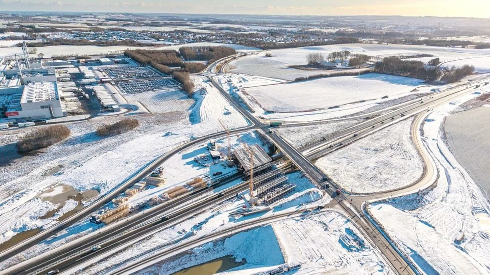 Tilkørsel på E45 ved <55> Horsens N spærres