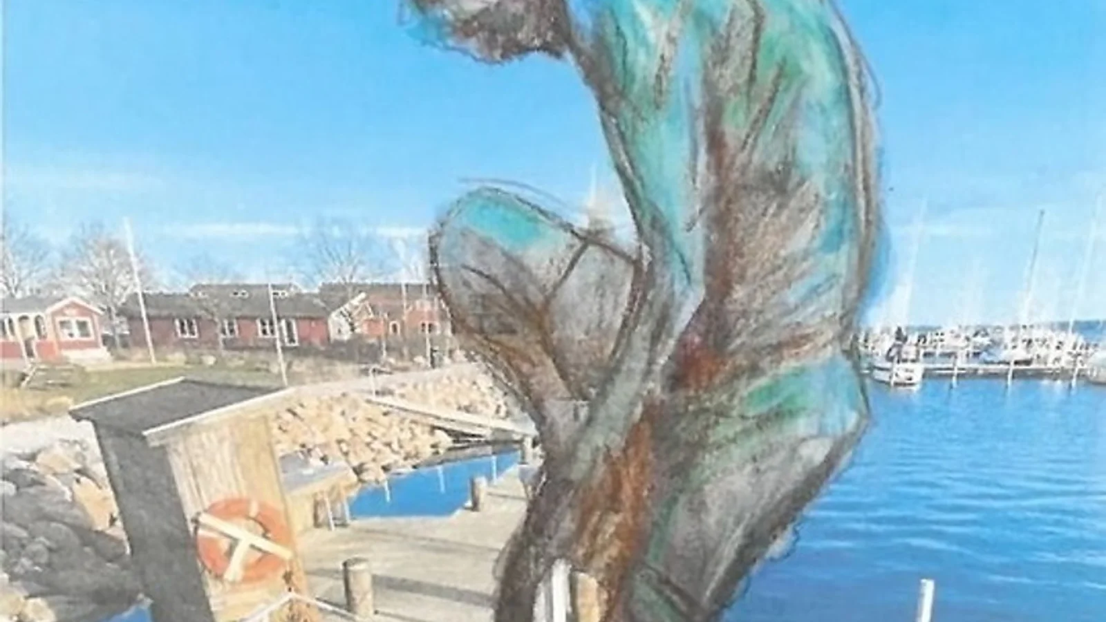 Endnu en skulptur på vej: Nu indvies unik skulptur af Michael Kvium ved lystbådehavnen i Horsens