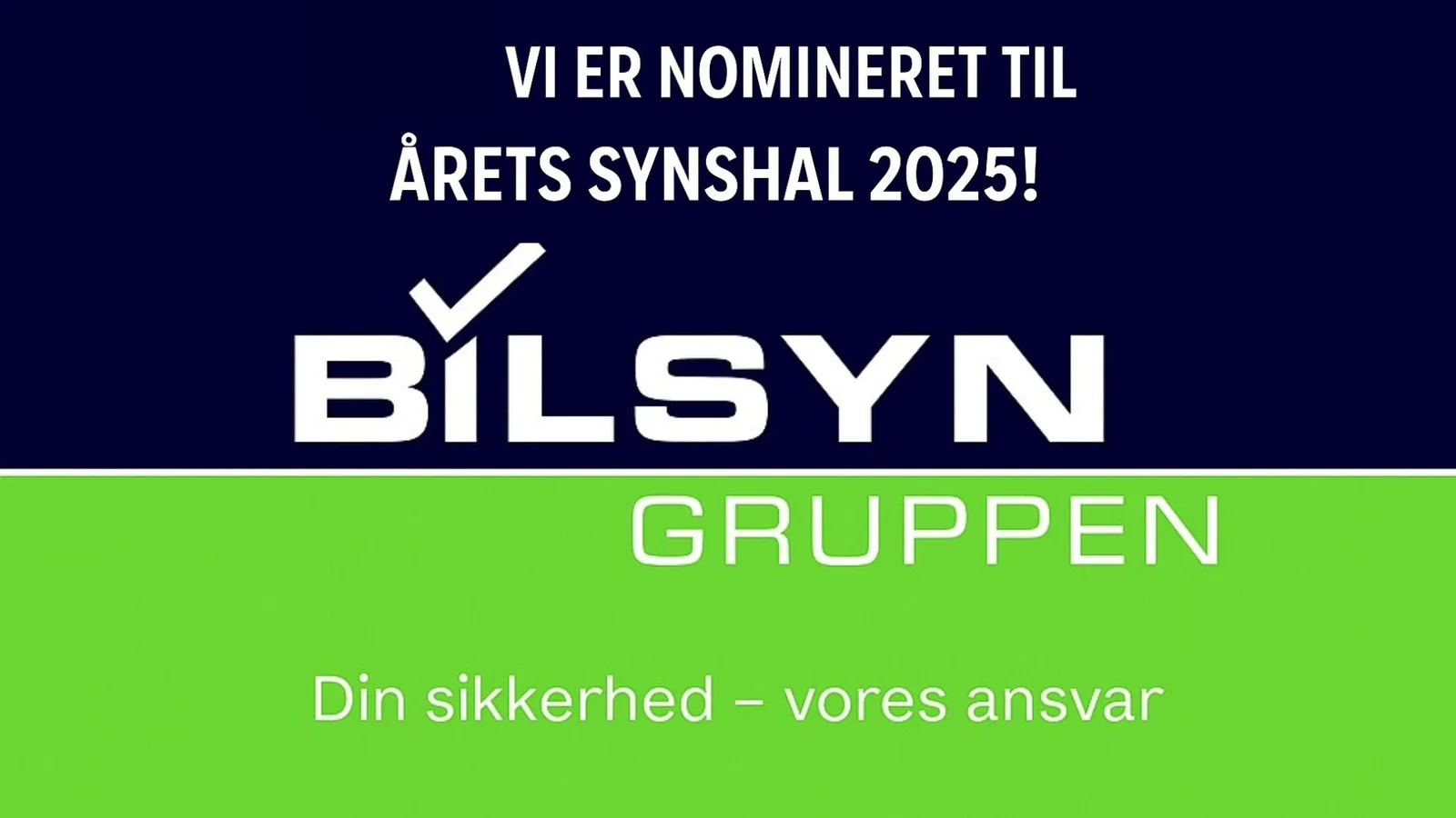 Bilsyn Gruppen i Kolding nomineret til Årets Synshal 2025