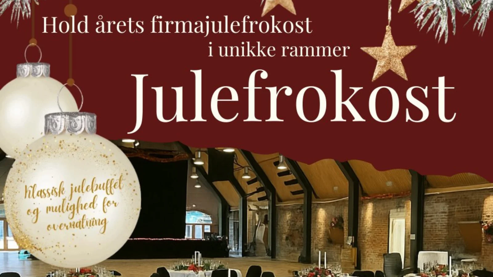 Hold årets firmajulefrokost i magiske rammer på Gram Slot