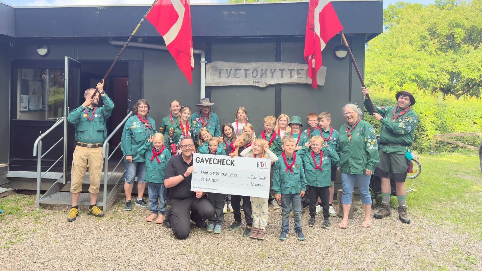 KFUM Spejderne Ødis vinder sponsorat på 10.000 kroner