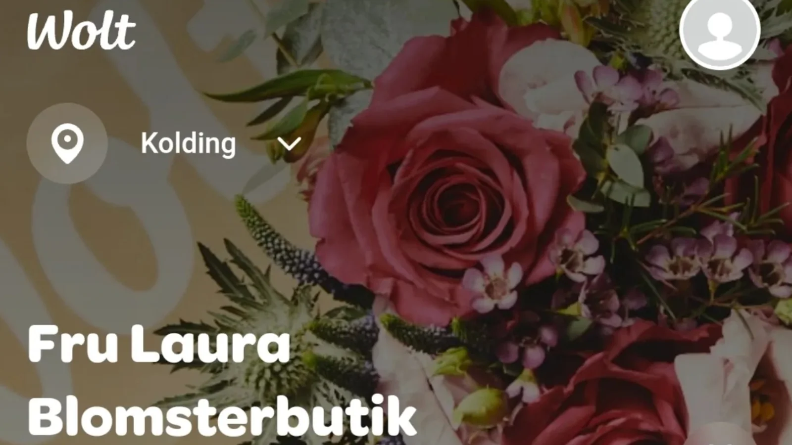 Blomstrende buketter lige til døren: Fru Laura er nu på Wolt