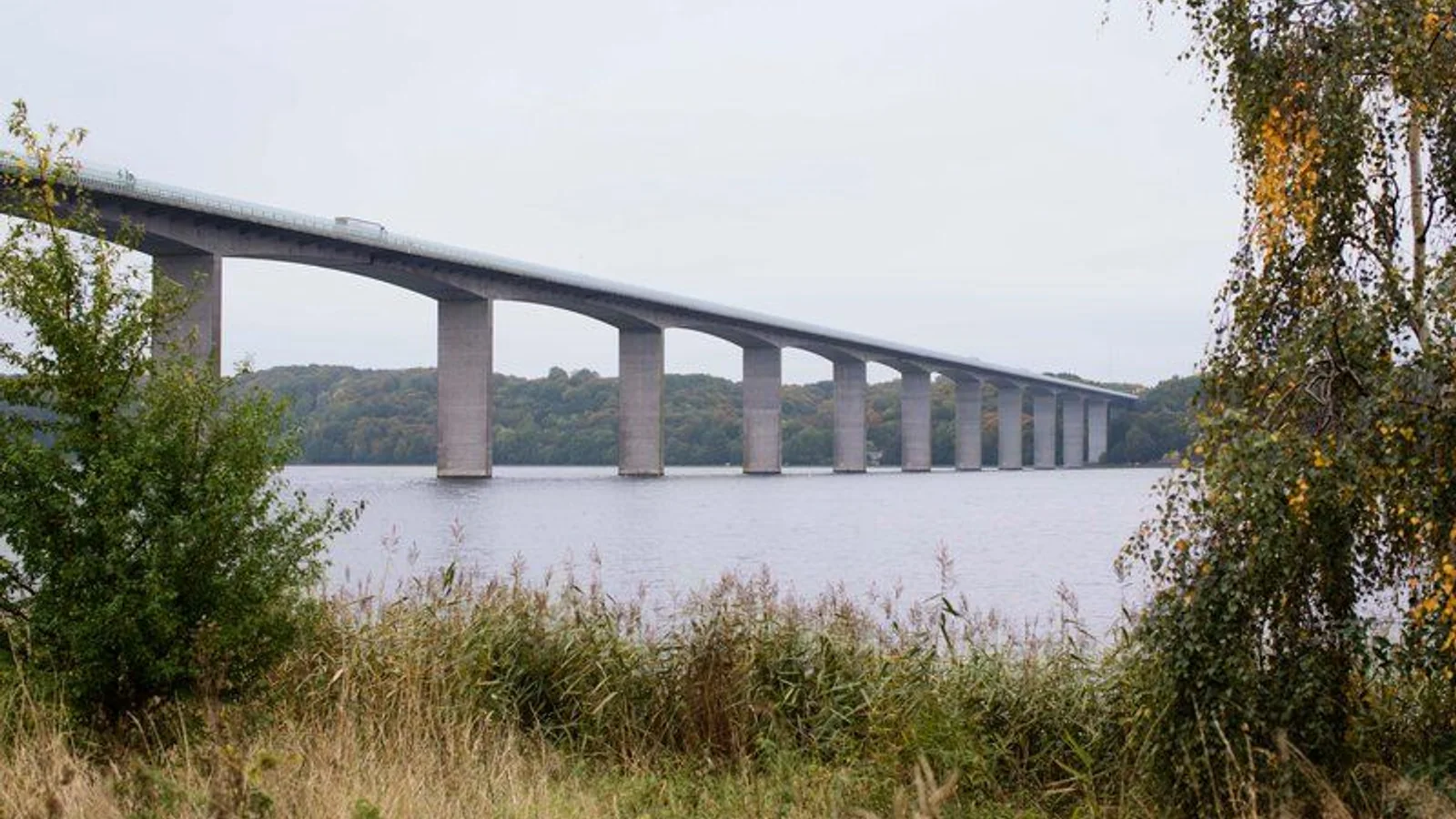 Vejarbejde på Vejlefjordbroen