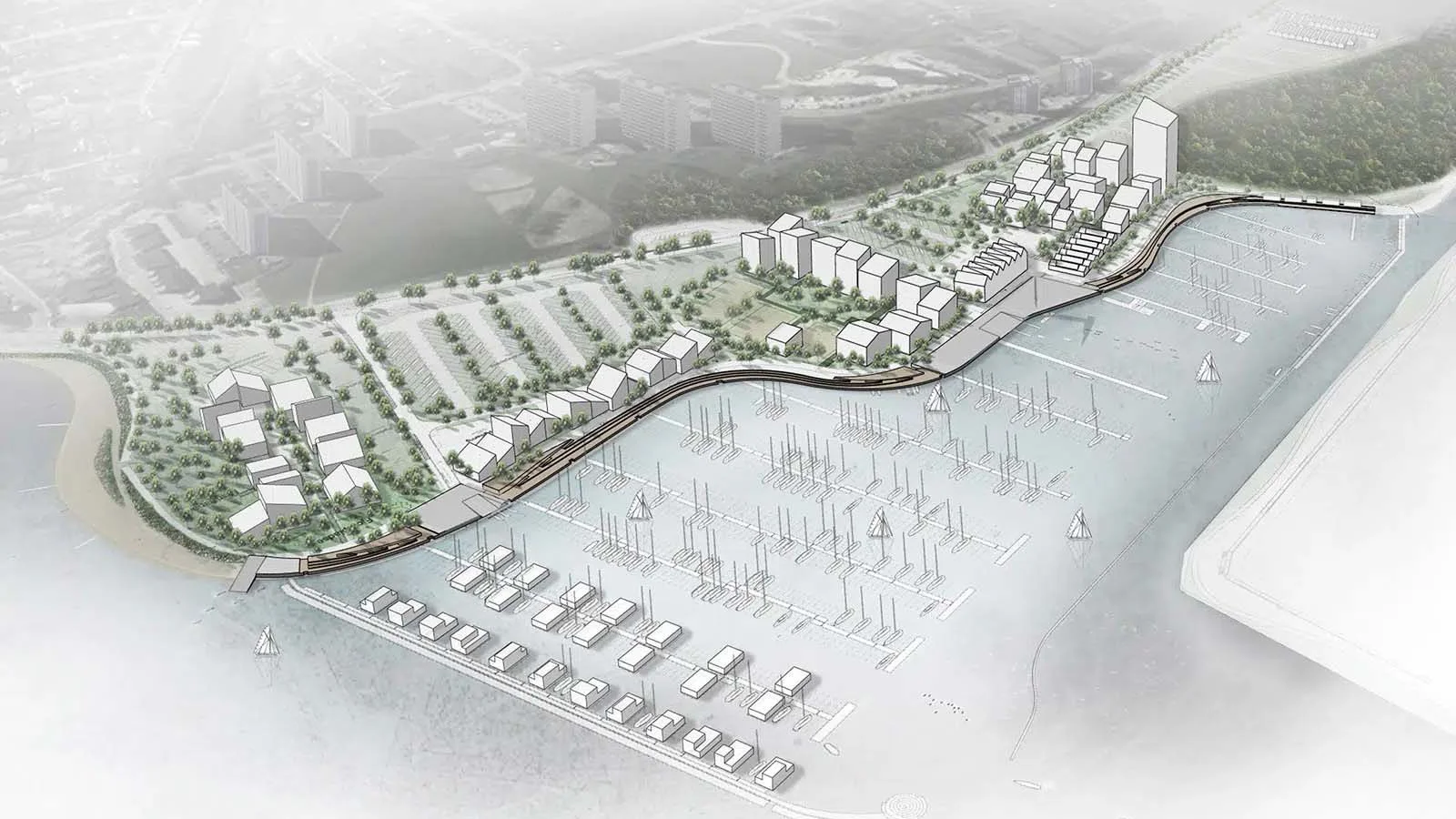 Marina City-projektet får politisk opbakning trods højere pris