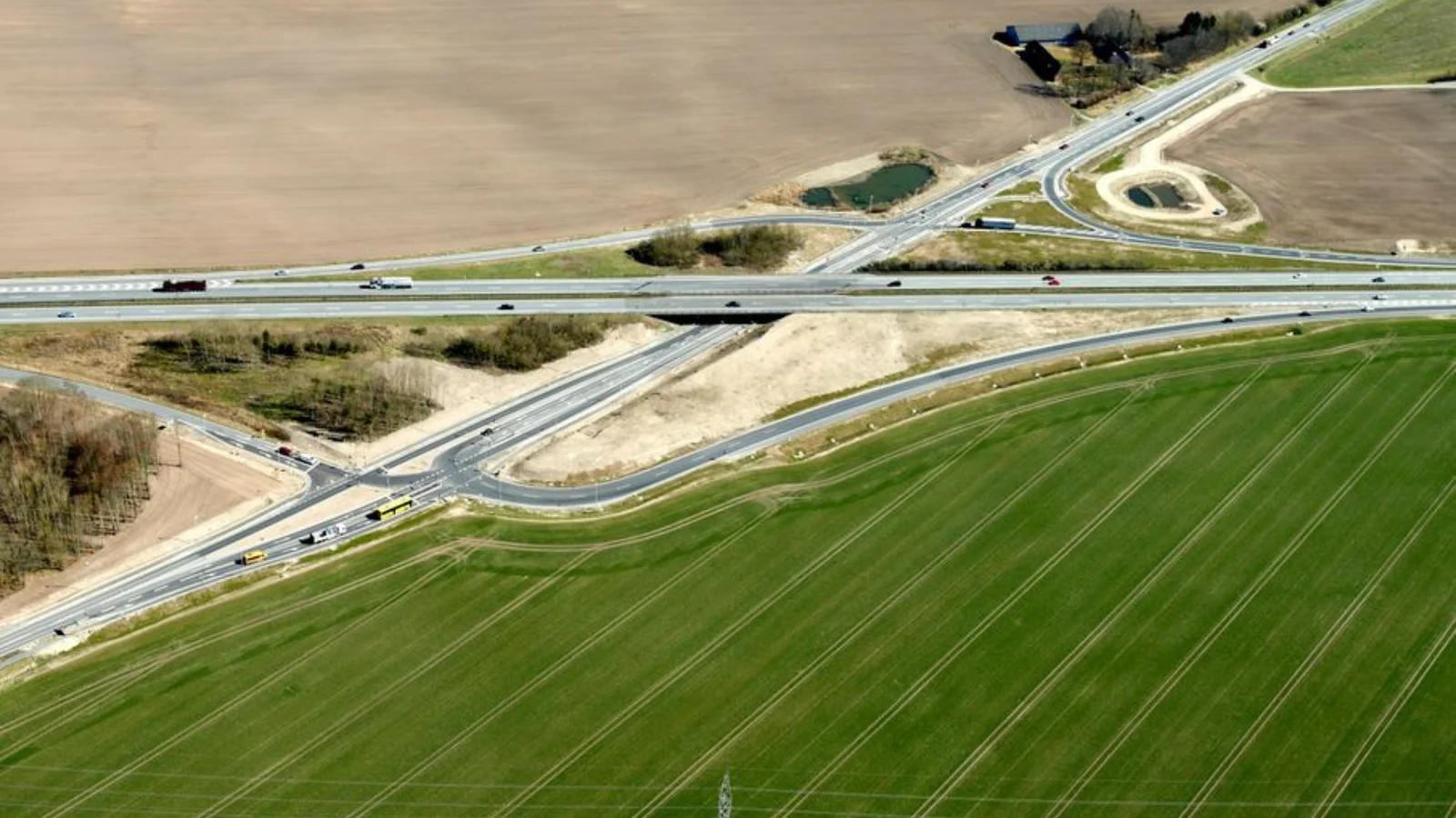Vejarbejder nord og syd for Randers på og omkring E45