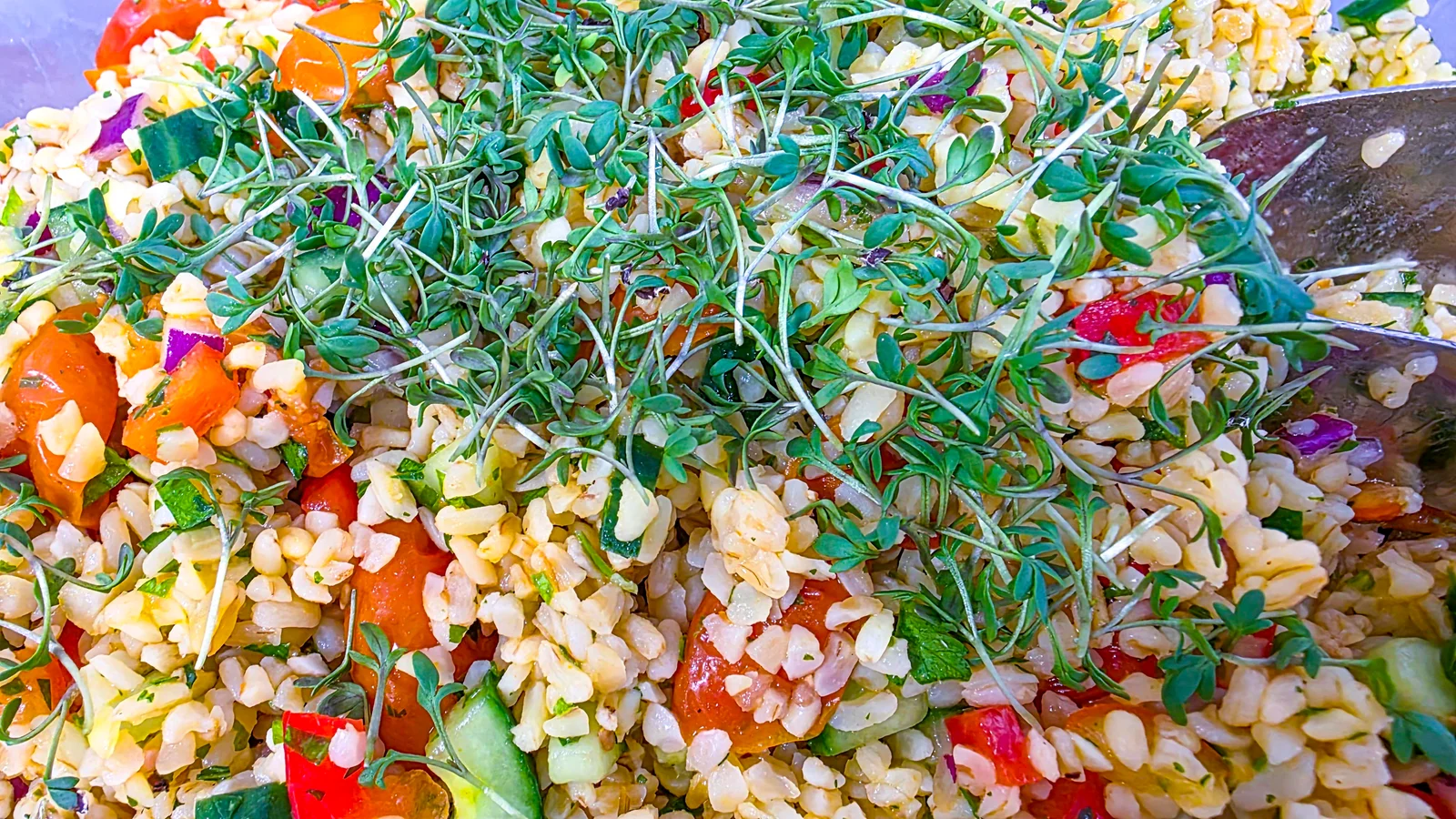 Grøn buffet og blå toner på Trekanten