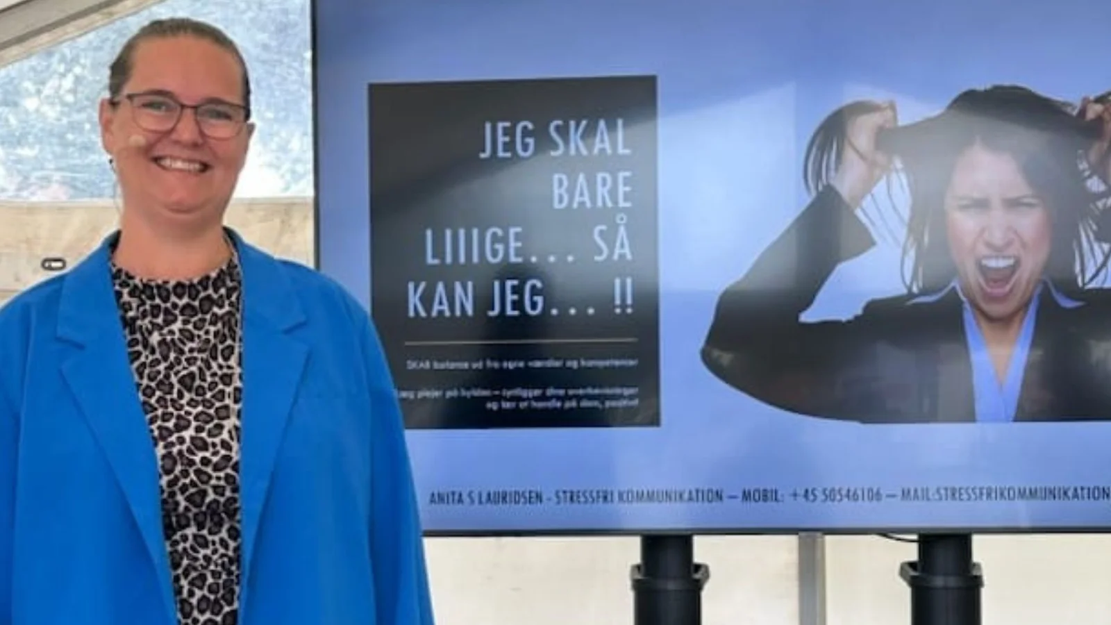 Anita Lauridsen fra StressFRI Kommunikation fejrer fire år som selvstændig