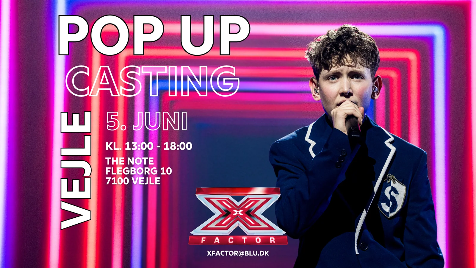 X Factor er på udkig efter sangglade folk fra Vejle og omegn