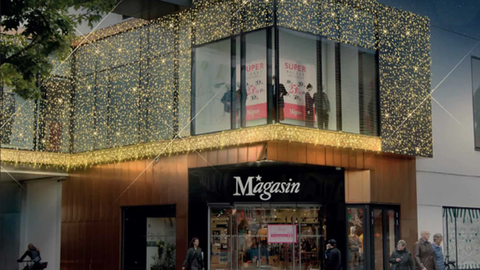 Magasin i Aalborg får sin første juleudsmykning og støtter Røde Kors