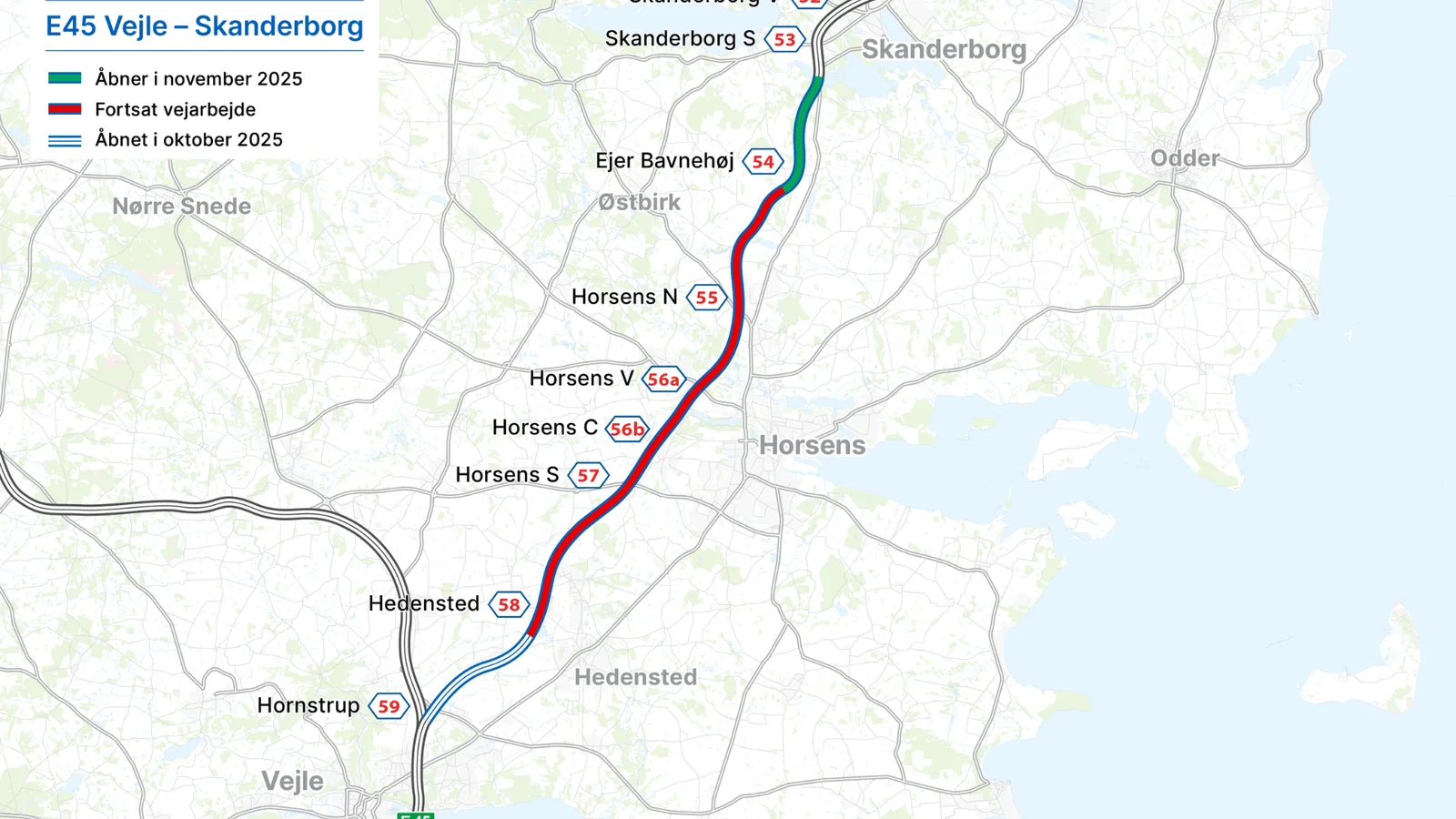 Yderligere seks kilometer udvidet motorvej åbner i starten af november
