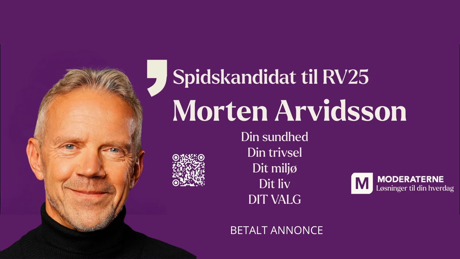 Arvidssons indspil: Spidskandidat fra Moderaterne deler personlige historier