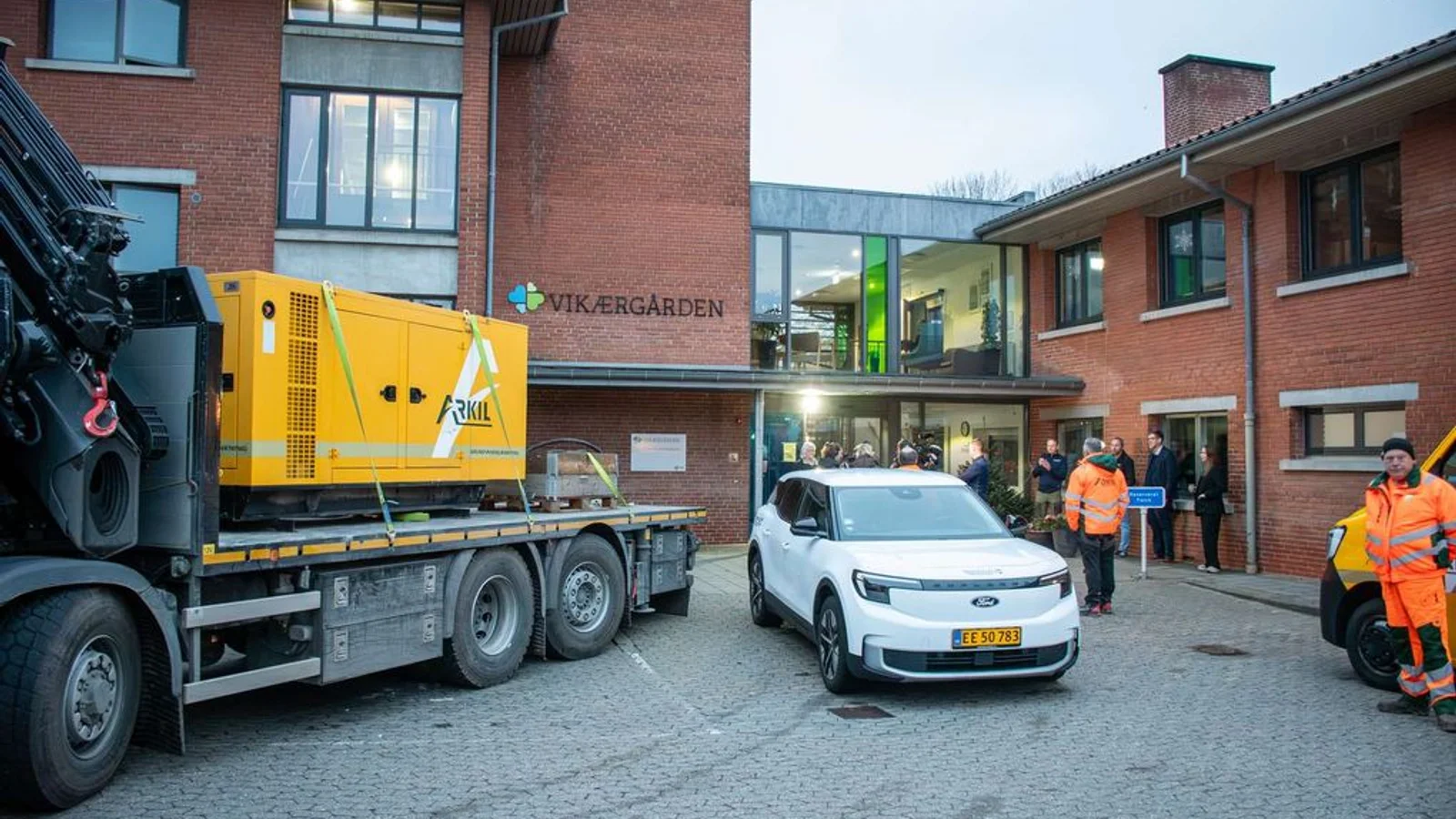 Arkil tester mobil nødstrøm på plejehjem i Aarhus