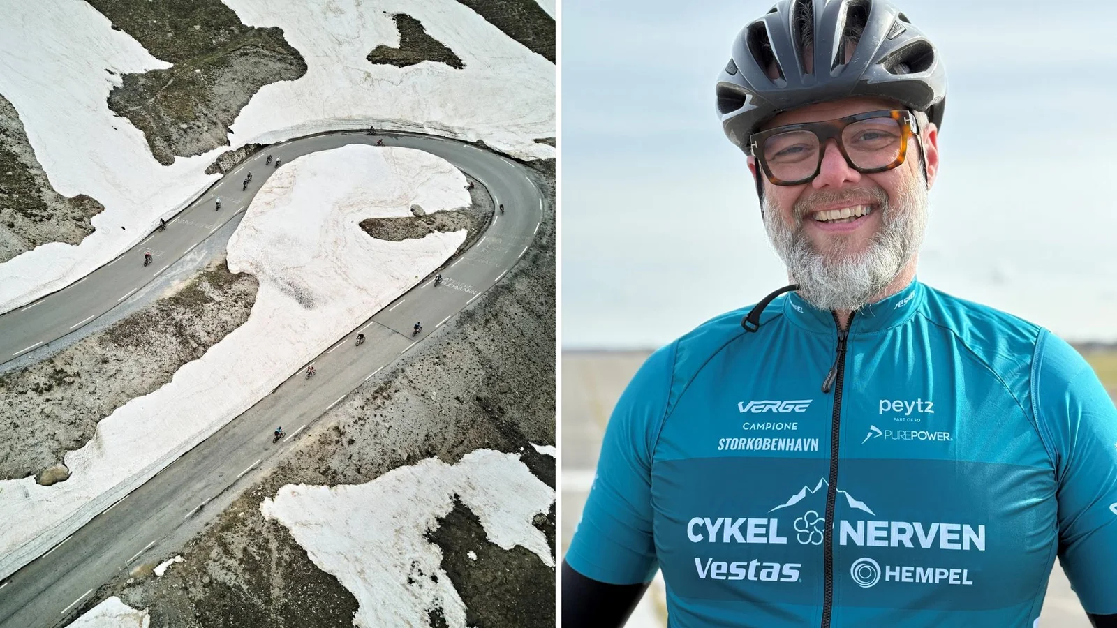 Kim Nørgaard fra Ballerup cykler Tour-bjerge og samler penge ind til sclerose