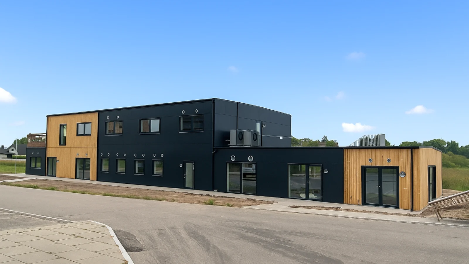 Projektkontor til førerløse S-tog i Vinge opført af midtjysk modulproducent