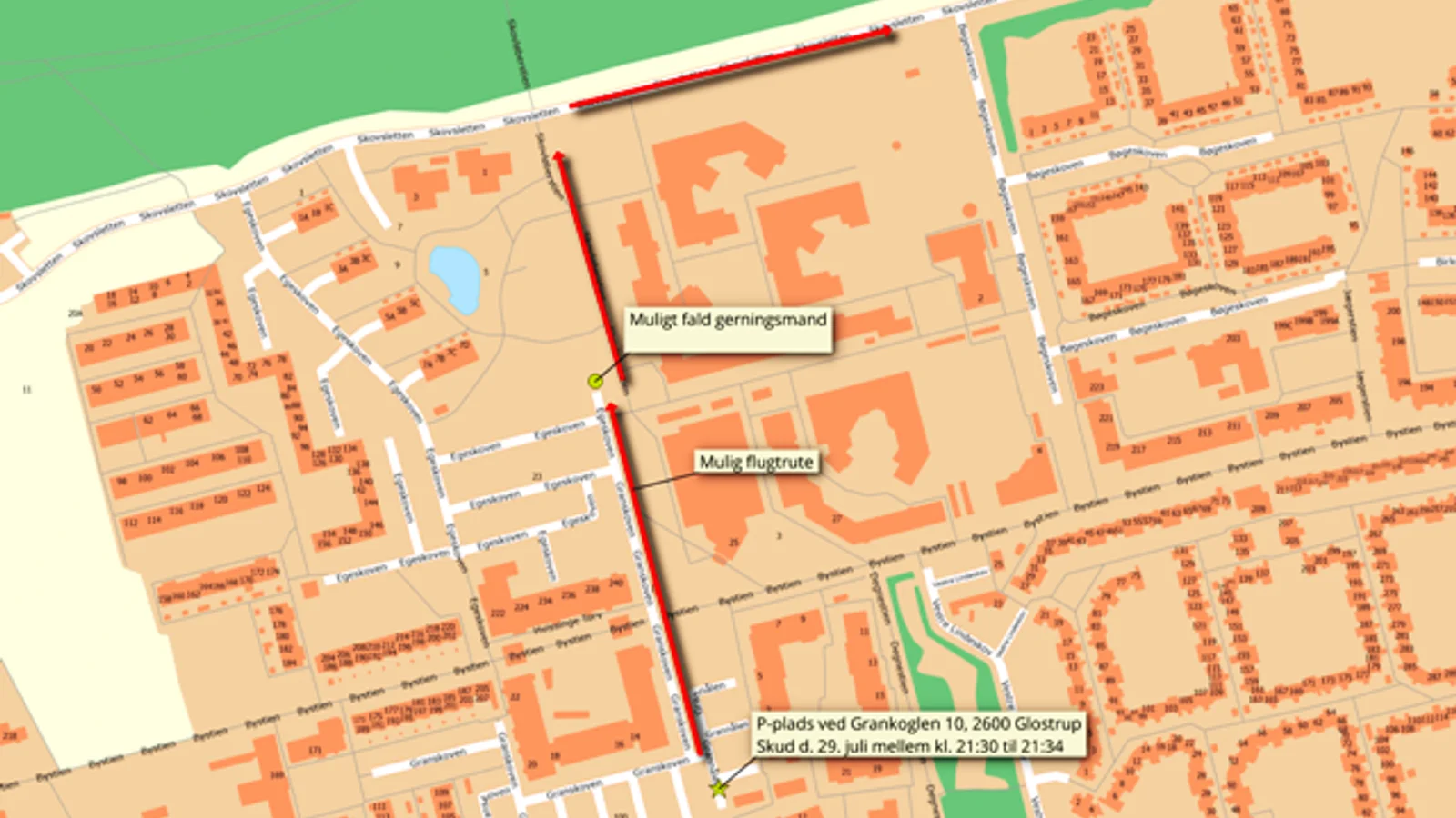 Københavns Vestegns Politi efterlyser fortsat mand efter skudepisode