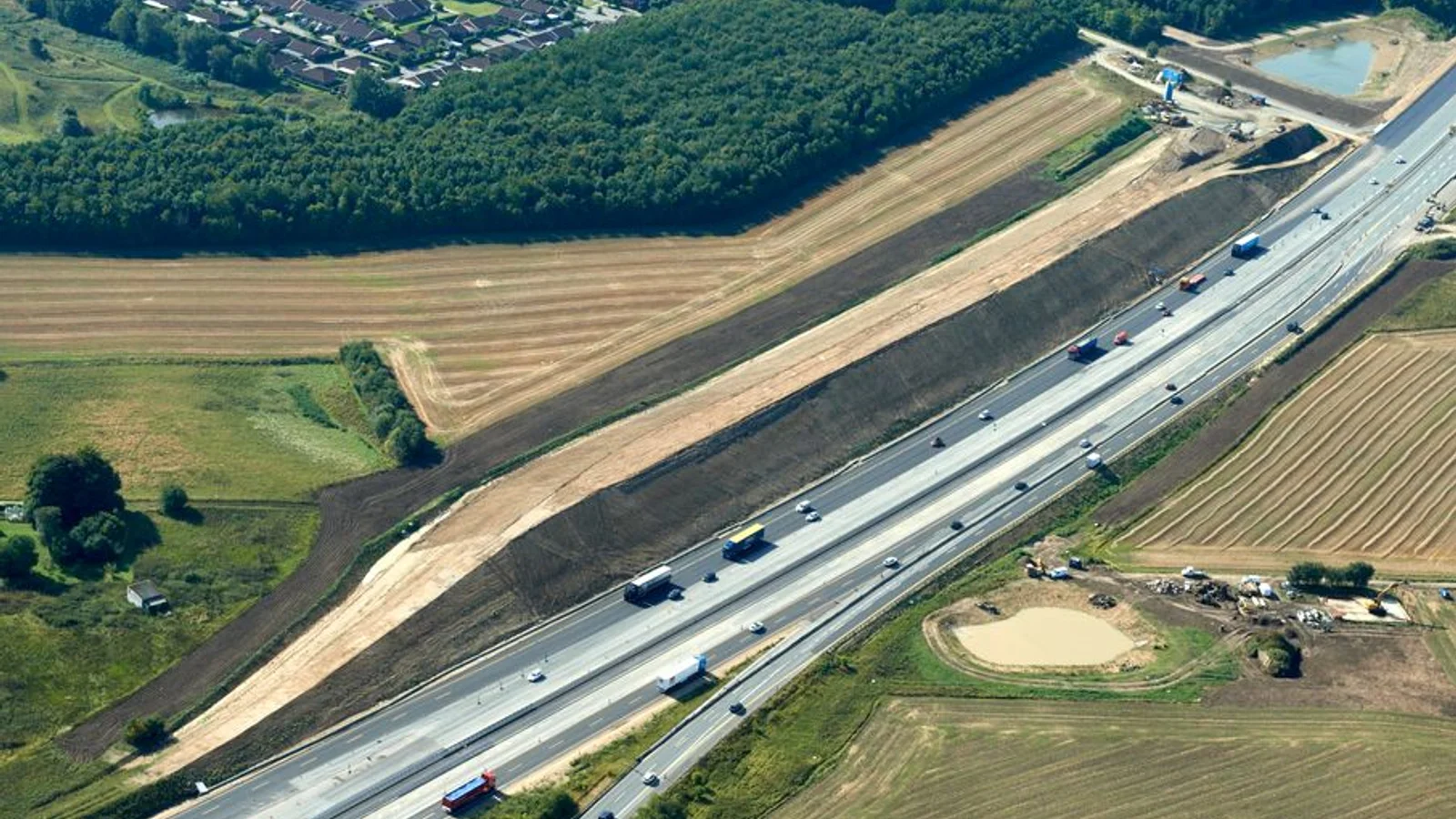 Otte støjskærme langs E45 ved Aarhus er på vej