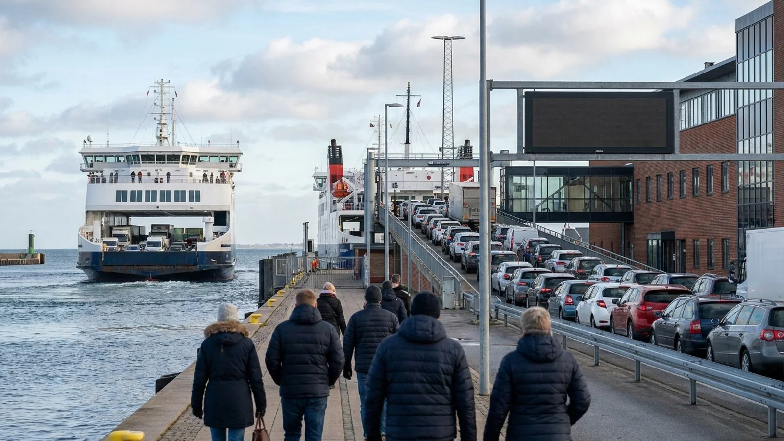 Flere og flere tager færgen
